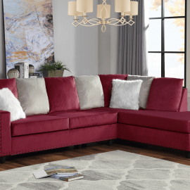 Sectional cindy red sectional