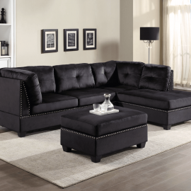 Sectional sienna black