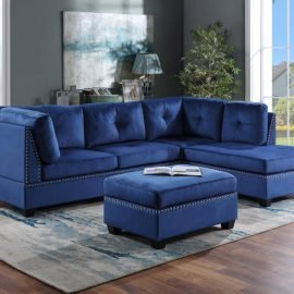 Sectional sienna blue