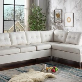 Sectional vintage white