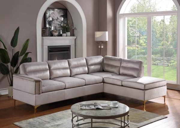 Sectional vogue silver