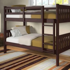 Bunk Bed 1010 - TwinTwin Cappuccino