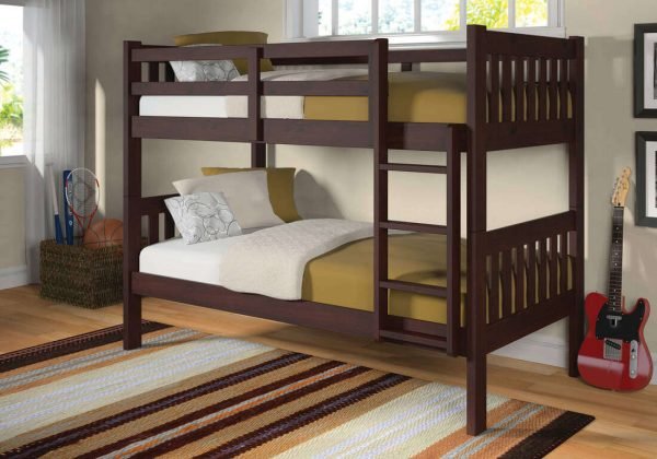 Bunk Bed 1010 - TwinTwin Cappuccino