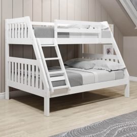 Bunk Bed 1018-3TFW - TwinFull White