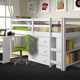 Bunk Bed 760-TW Loft Bed White