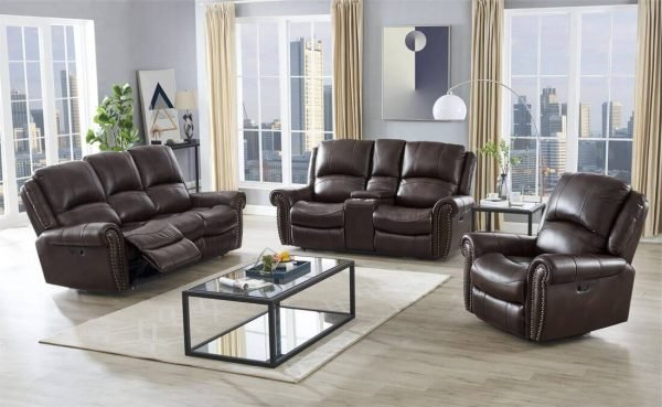 Reclining Set Italia TOP GRAIN LEATHER