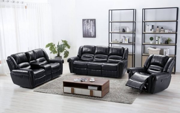 Reclining Set lexington gel black