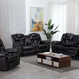 3 Piece Power Reclining Set alexablack