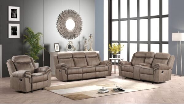 3 Piece Power Reclining Set andres brown