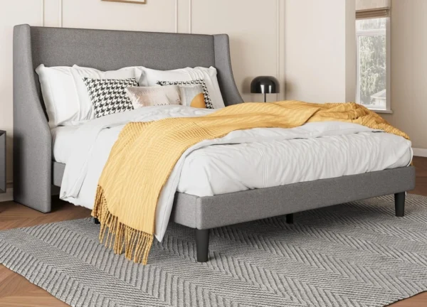 Bed Queen AMZ7 Gray bed